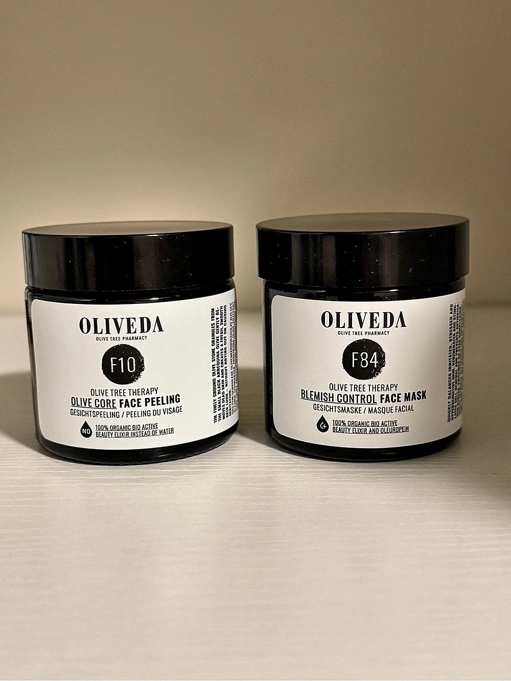 OLIVEDA F10 Olive Core Face Peeling and F84 Blemish Control Face Mask